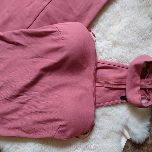 PINK long chocker dress - Picture 2 of 5